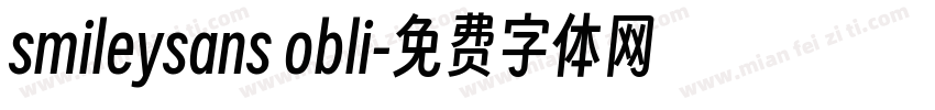 smileysans obli字体转换